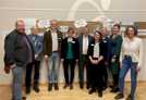 von links: Markus Nöhl, Rudolf Fries, Andreas Haupenthal, Annelie Cremer-Freis, Dr. Matthias Schwalbach, Charlotte Mai, Dr. Claudia Meurer, Sandra Seibert, Regina Luy (c) Bildungs- und Medienzentrum